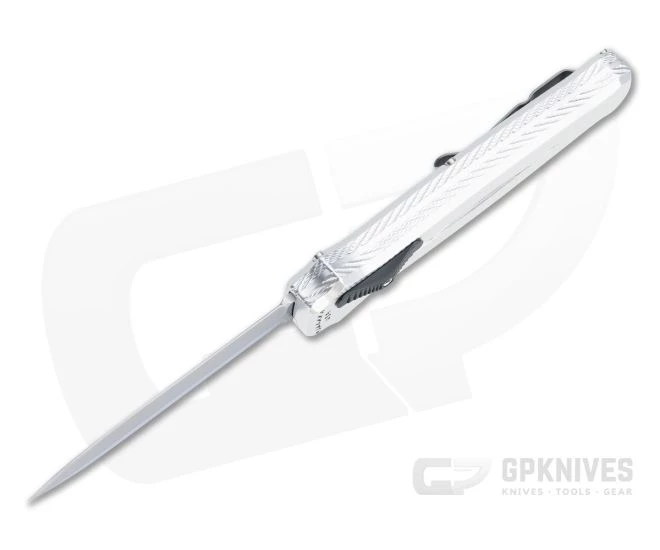 Piranha P20 Rated-X Double Edge Mirror 154CM Silver Double Action OTF Automatic 3 Piranha P20 Rated-X Double Edge Mirror 154CM Silver Double Action OTF Automatic - Image 3