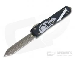 Microtech Ultratech CC Molon Labe Bronze Apocalyptic Spartan Double Edge OTF Automatic Knife 223-13ML