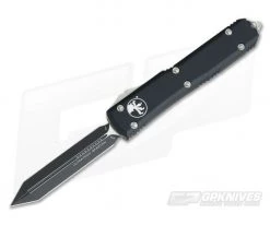 Microtech Ultratech Spartan Contoured Black M390 Double Edge OTF Automatic 223-1