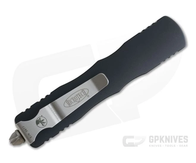 Microtech Dirac D/E Stonewashed Full Serrated CTS-XHP Top Slide OTF Automatic Knife 225-12 2 Microtech Dirac D/E Stonewashed Full Serrated CTS-XHP Top Slide OTF Automatic Knife 225-12 - Image 2