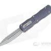 Microtech Dirac Gray D/E Apocalyptic Full Serrated 204P Top Slide OTF Automatic Knife 225-12APGY