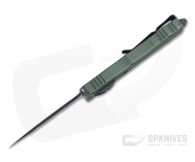 Microtech Dirac OD Green Double Edge Black M390 Top Slide OTF Automatic Knife 225-1OD 3 Microtech Dirac OD Green Double Edge Black M390 Top Slide OTF Automatic Knife 225-1OD - Image 3
