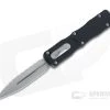 Microtech Dirac Delta Stonewashed Serrated Double Edge 204P Top Slide OTF Automatic Knife 227-12
