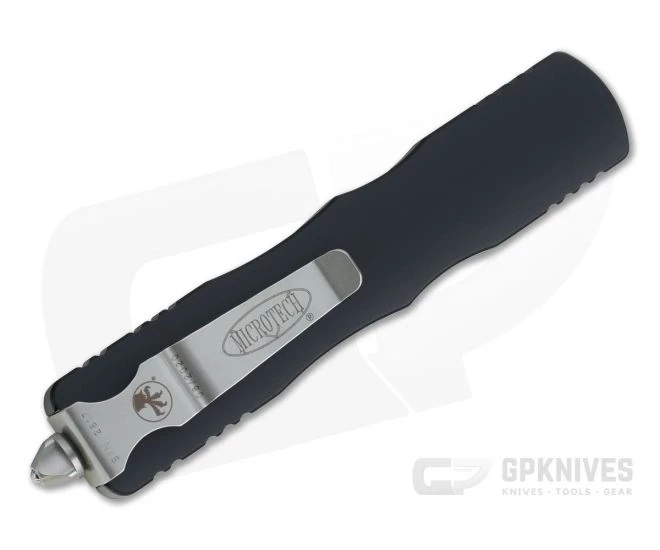 Microtech Dirac Delta Stonewashed Serrated Double Edge 204P Top Slide OTF Automatic Knife 227-12 2 Microtech Dirac Delta Stonewashed Serrated Double Edge 204P Top Slide OTF Automatic Knife 227-12 - Image 2