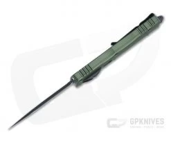 Microtech Dirac Delta Double Edge Black Elmax OD Green Top Slide OTF Automatic Knife 227-1OD -Daggers Online Shop 227 1od elmax 3