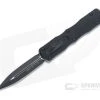 Microtech Dirac Delta Tactical Black Plain M390 Double Edge Top Slide OTF Automatic Knife 227-1T