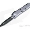 Microtech UTX-85 D/E Gray Black Double Edge CTS-204P OTF Automatic Knife 232-1GY