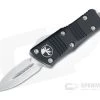Microtech Mini Troodon D/E Stonewashed M390 Black OTF Automatic 238-10