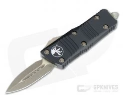 Microtech Mini Troodon D/E Bronze Apocalyptic M390 Black OTF Automatic 238-13AP