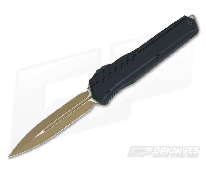 Microtech Cypher MK7 D/E Tan Black Hardware Double Edge OTF Automatic Knife 242M-1TNBK 1 Microtech Cypher MK7 D/E Tan Black Hardware Double Edge OTF Automatic Knife 242M-1TNBK