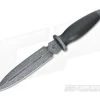 Olamic Cutlery Fixed Blade Dagger Carbon Fiber and Damascus