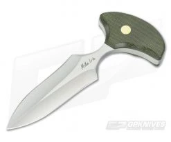 Mike Irie Version 2 Push Dagger Green Canvas Micarta