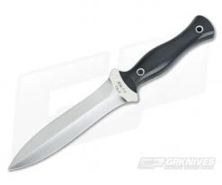 Mike Irie TS-6 Dagger Black Canvas Micarta CPM-154 Fixed Blade