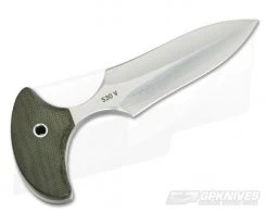 Mike Irie Version 2 Push Dagger CPM-S30V Green Canvas Micarta -Daggers Online Shop 3760 3 1
