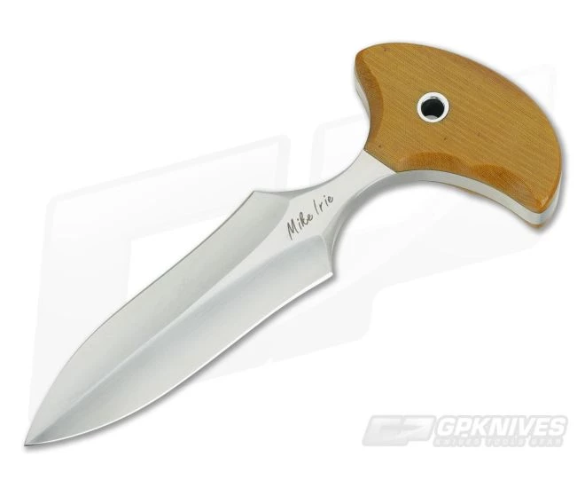Mike Irie Version 2 Push Dagger CPM-154 Natural Linen Micarta 1 Mike Irie Version 2 Push Dagger CPM-154 Natural Linen Micarta