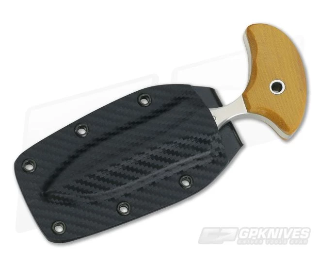 Mike Irie Version 2 Push Dagger CPM-154 Natural Linen Micarta 2 Mike Irie Version 2 Push Dagger CPM-154 Natural Linen Micarta - Image 2