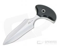 Mike Irie Version 2 Push Dagger CPM-154 Black Linen Micarta 4285