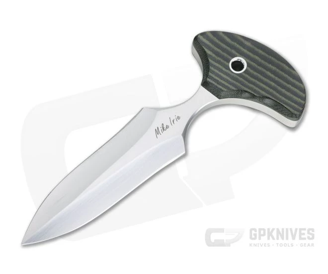 Mike Irie Version 2 Push Dagger CPM-154 Green and Black Linen Micarta 4286 1 Mike Irie Version 2 Push Dagger CPM-154 Green and Black Linen Micarta 4286
