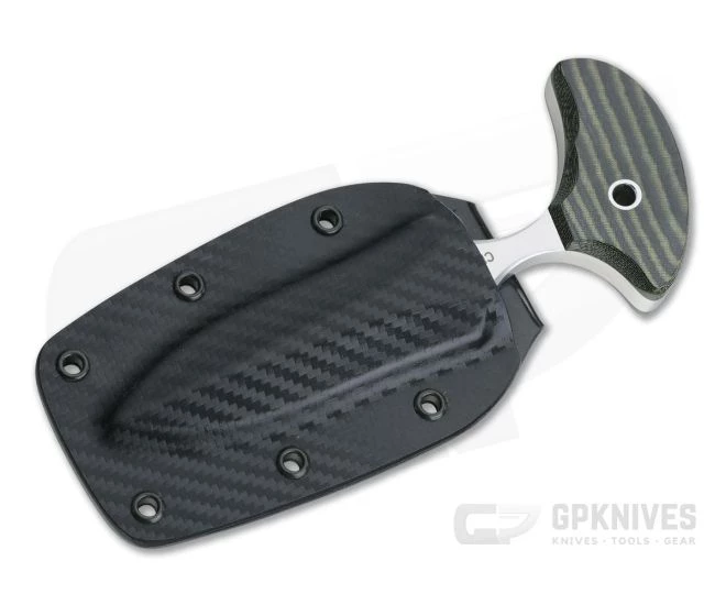 Mike Irie Version 2 Push Dagger CPM-154 Green and Black Linen Micarta 4286 2 Mike Irie Version 2 Push Dagger CPM-154 Green and Black Linen Micarta 4286 - Image 2