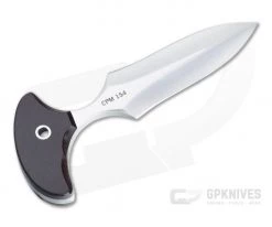 Mike Irie Version 2 Push Dagger CPM-154 Maroon Linen Micarta Fixed Blade 4441 -Daggers Online Shop 4441 3