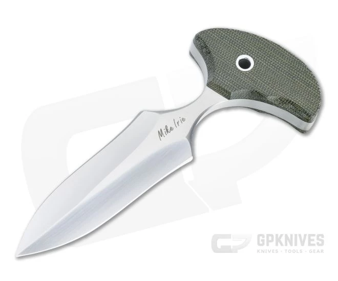 Mike Irie Version 2 Push Dagger CPM-154 Green Canvas Micarta Fixed Blade 4444 1 Mike Irie Version 2 Push Dagger CPM-154 Green Canvas Micarta Fixed Blade 4444