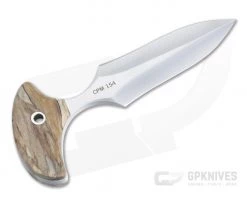 Mike Irie Version 2 Push Dagger CPM-154 Spalted Maple Wood Fixed Blade 4446 -Daggers Online Shop 4446 3