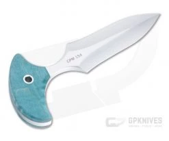 Mike Irie Custom Version 2 Push Dagger CPM-154 Stabilized Blue Maple Fixed Blade 4607 -Daggers Online Shop 4607 3