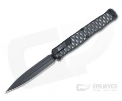 Heretic Custom Cleric II Prototype D/E Black Elmax Textured Metal Inlay OTF Automatic 4723