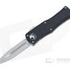 Microtech Hera D/E Stonewashed Full Serrated Double Edge OTF Automatic 702-12