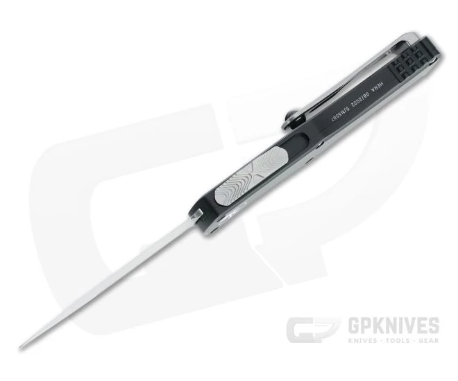 Microtech Hera D/E Satin Double Edge Black OTF Automatic 702-4 3 Microtech Hera D/E Satin Double Edge Black OTF Automatic 702-4 - Image 3