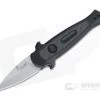 Kershaw Launch 12CA California Legal Stiletto Stonewashed Carbon Fiber Inlaid Black Automatic Knife 7130