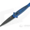 Kershaw Launch 8 Blue Stiletto Black DLC CPM154 Carbon Fiber Inlay Automatic Knife 7150BLUBLK