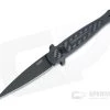 Kershaw Launch 8 Gray Stiletto Black DLC CPM154 Carbon Fiber Inlay Automatic Knife 7150GRYBLK