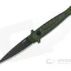 Kershaw Launch 8 Olive Green Stiletto Black DLC CPM154 Carbon Fiber Inlay Automatic Knife 7150OLBLK