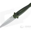 Kershaw Launch 8 Olive Green Stiletto Stonewashed CPM154 Carbon Fiber Inlay Automatic Knife 7150OLSW