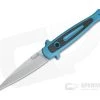 Kershaw Launch 8 Teal Stiletto Stonewashed CPM154 Carbon Fiber Inlay Automatic Knife 7150TEALSW