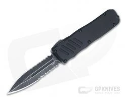Guardian Tactical Recon-035 Dark Stonewashed Elmax Serrated Double Edge OTF Automatic 93632