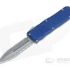 Guardian Tactical Recon-035 Blue Serrated Stonewashed Elmax Double Edge OTF Automatic 94532-BLUE