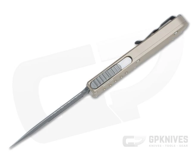 Guardian Tactical Recon-035 Stonewashed Elmax Serrated Double Edge Desert Tan OTF Automatic 97532 3 Guardian Tactical Recon-035 Stonewashed Elmax Serrated Double Edge Desert Tan OTF Automatic 97532 - Image 3