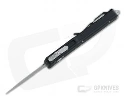 Microtech UTX-70 CA Double Edge Stonewashed M390 Black California Legal OTF Automatic Knife CA147-10 -Daggers Online Shop ca147 10 m390 3