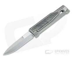 Reate EXO Exoskeleton Design Double Edge Elmax Black Micarta Manual OTF Knife