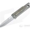 Reate EXO Exoskeleton Design Double Edge Elmax Green Micarta Manual OTF Knife