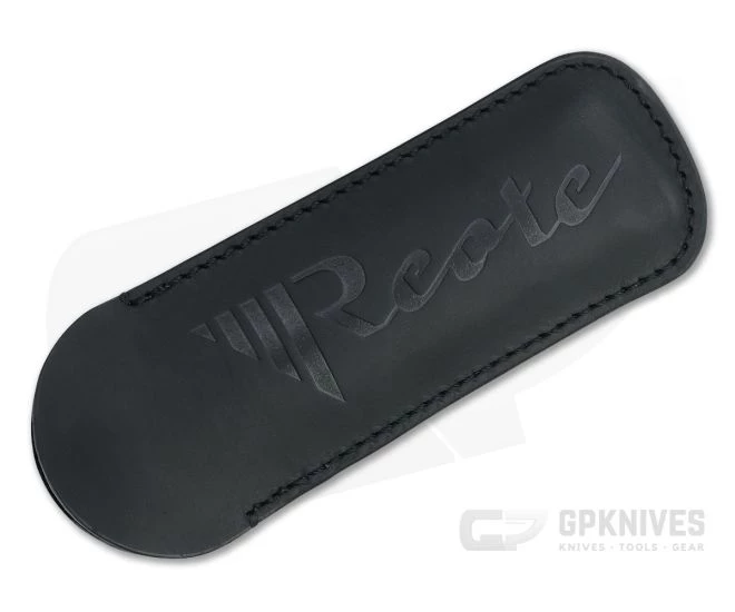 Reate EXO Exoskeleton Design Double Edge Elmax Black Micarta Manual OTF Knife 4 Reate EXO Exoskeleton Design Double Edge Elmax Black Micarta Manual OTF Knife - Image 4