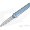 MKM Zieba Flame Dagger M390 Blue Titanium Frame Lock Flipper FL02-TBSW