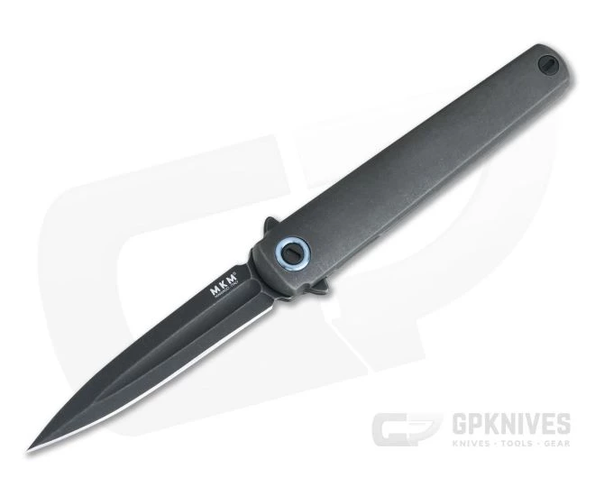 MKM Zieba Flame Dagger M390 Dark Stonewashed Titanium Frame Lock Flipper FL02-TDSW 1 MKM Zieba Flame Dagger M390 Dark Stonewashed Titanium Frame Lock Flipper FL02-TDSW