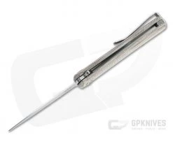 MKM x Zieba Flame Light Flipper Dagger Stonewashed M390 Natural Micarta Folder FL02L-NC -Daggers Online Shop fl02l nc 3