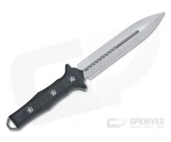 Heretic Knives Nephilim Dagger Stonewashed Elmax Carbon Fiber Fixed Blade H003-2A-CF -Daggers Online Shop h003 2a cf 3