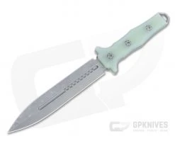 Heretic Knives Nephilim Dagger Battleworn Elmax Jade G10 Fixed Blade H003-5A-JADE