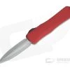 Heretic Knives Manticore-E Double Edge Stonewashed S35VN Red EDC OTF Automatic H028-2A-RED