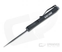 Heretic Knives Manticore-E Double Edge Tactical Black Cerakote Elmax Fluted OTF Automatic H028-4A-T -Daggers Online Shop h028 4a t 3